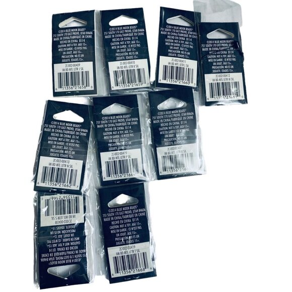 17 piece Lot of Initial Pendants for Jewelry Making Craft Supplies - Picture 5 of 10